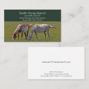 Horse Ranch Business Card