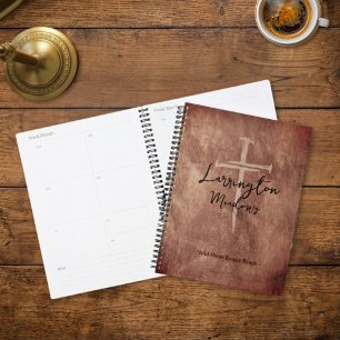 Horse Ranch Business Western Cross Logo Customised Planner