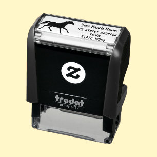 Horse Ranch Custom Return Address Self-inking Stamp