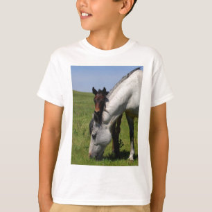 Horse Ranch Farm Destiny Nature Background T-Shirt