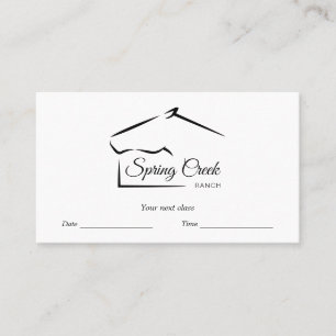 Horse Ranch Horse Farm Appointment Card