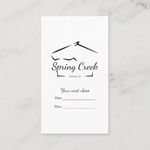 Horse Ranch Horse Farm Appointment Card