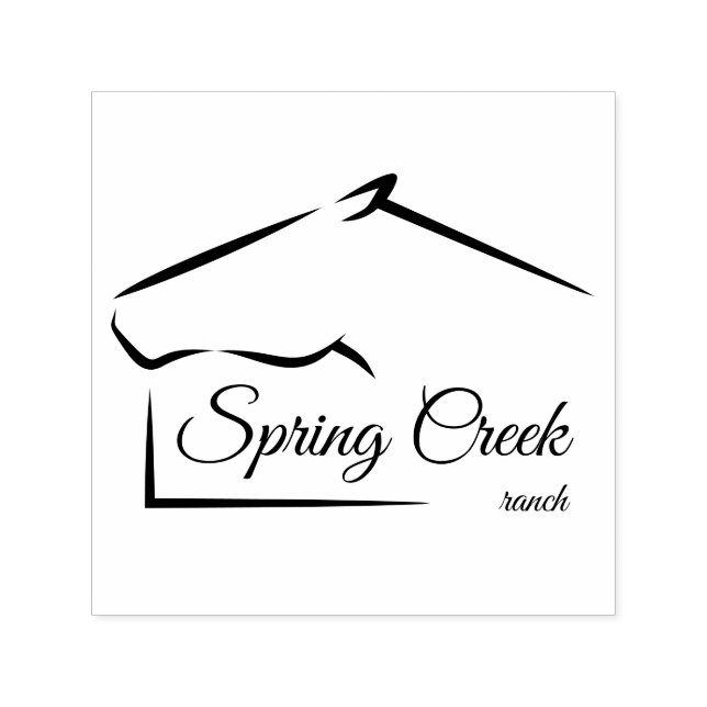 Horse Ranch | Horse Farm Self-inking Stamp (Design)