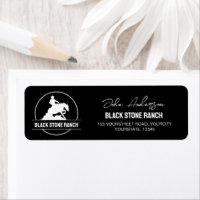 Horse ranch logo reining western barn branding
