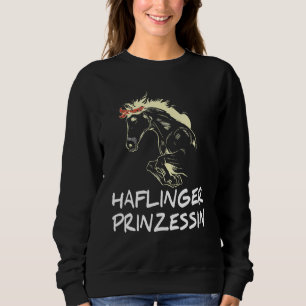 Horse Reiter Haflinger Girls Jumping Haflinger Pri Sweatshirt