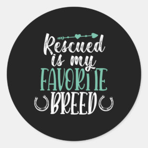 Horse Rescue Shirt Horseback Rider Adopt Horses Ho Classic Round Sticker