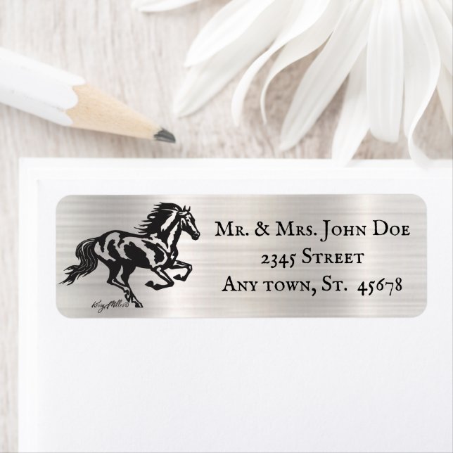 Horse Return Address Label (Insitu)