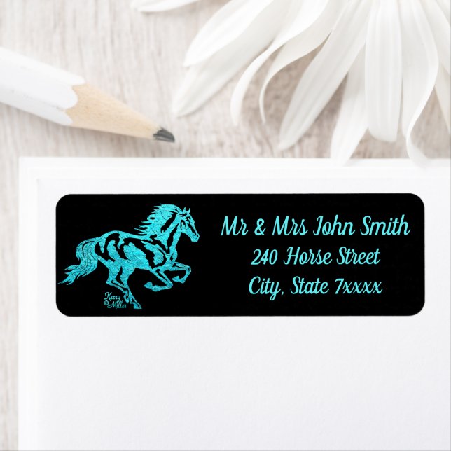 Horse Return Address Label (Insitu)