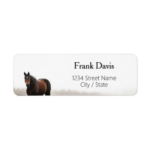Horse Return Address Labels