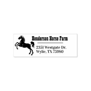Horse Return Address Self Inking Stamp