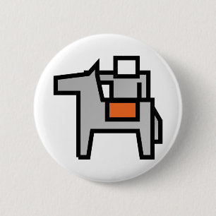 Horse Rider 1 6 Cm Round Badge