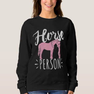 Horse Rider Horse Person Horseback Riding Sweatshirt