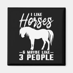Horse Rider Horseback Riding Gift Horse Magnet