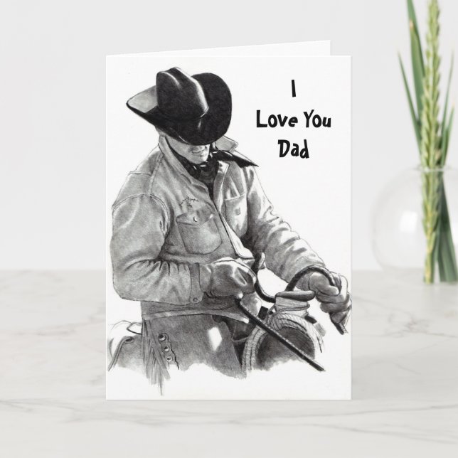 HORSE RIDER, ILove YouDad Card (Front)