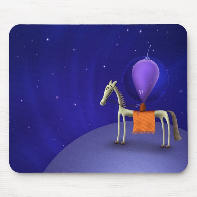 Horse Rider Mouse Pad (Front)