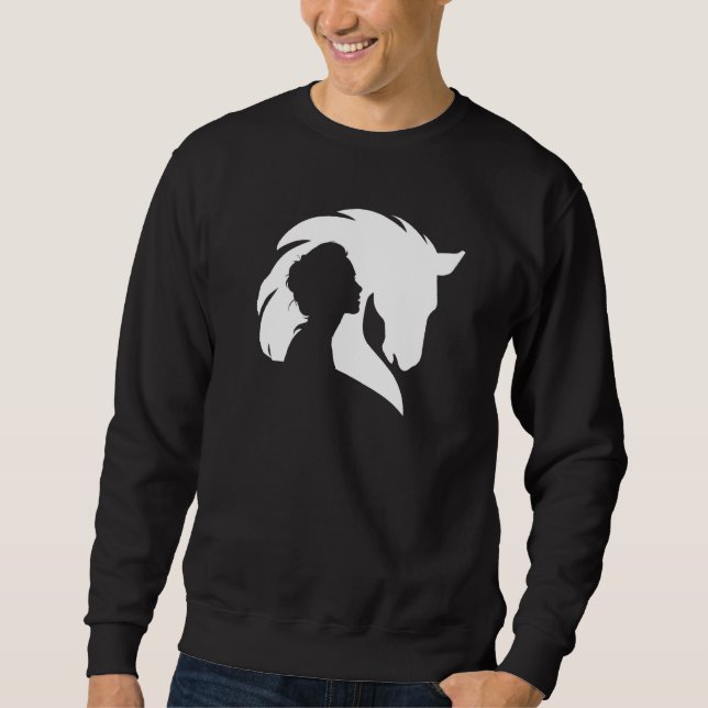 Horse Rider Silhouette Sweatshirt (Front)