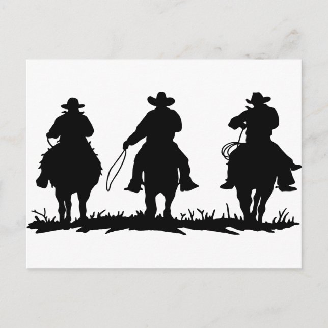 horse riders postcard (Front)