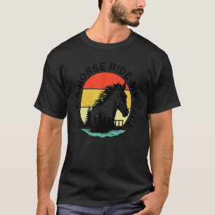 Horse Riding Adult Joke Save A Horse Ride My Face T-Shirt