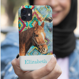 Horse Riding Animal Name Western Equestrian Case-Mate iPhone Case