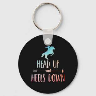 Horse Riding Art For Women Girls Horseback Lover E Key Ring