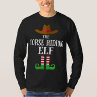 Horse Riding Elf Matching Family Christmas Pajama