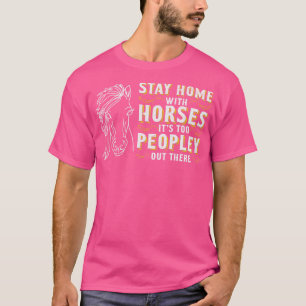 Horse Riding Equestrian Horses Lover Pony  Design  T-Shirt
