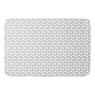 Horse Riding Gang Horseshoe Print  Bath Mat