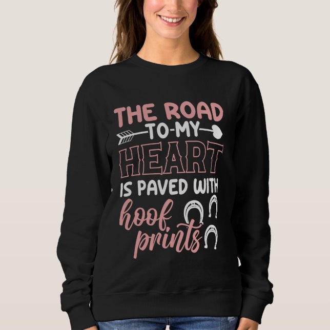 Horse riding girl sweatshirt (Front)