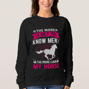 Horse Riding Girls Women Equestrian Horseback 2 Sweatshirt