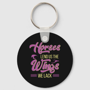 Horse Riding Girls Women Equestrian Horseback Key Ring