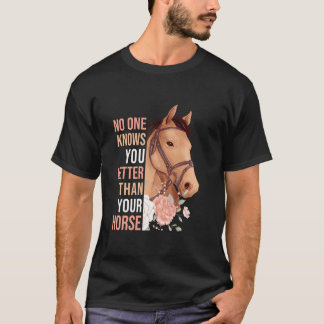 Horse Riding Girls Women Equestrian Horseback T-Shirt