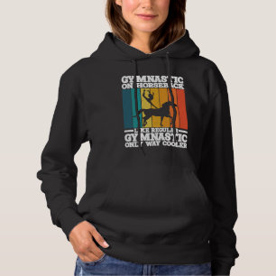 Horse Riding Gymnastic On Horseback Horse Vaulting Hoodie