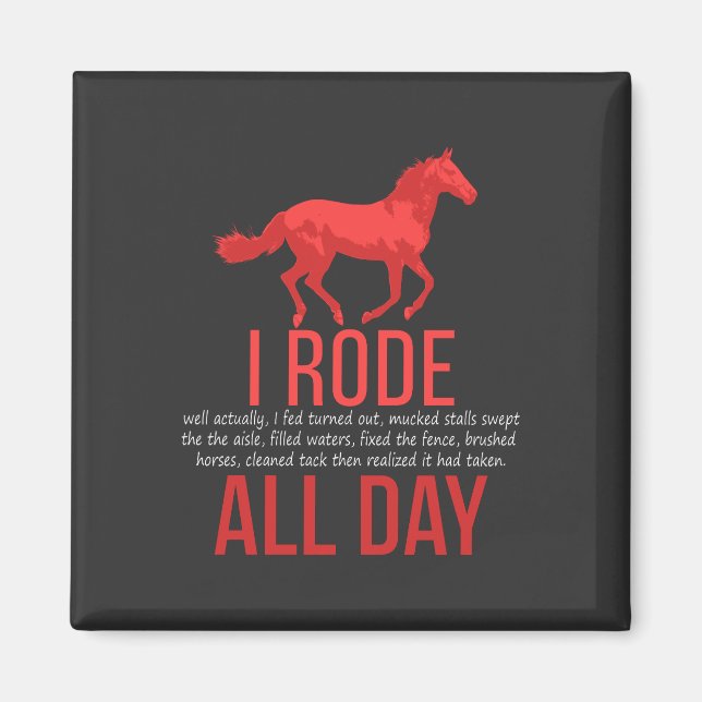 Horse Riding - Horse Ride Magnet (Front)