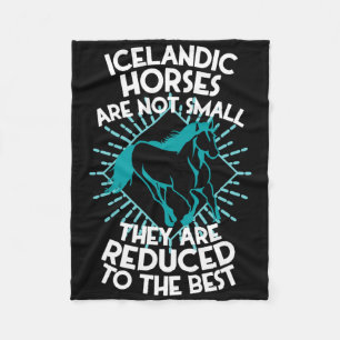 Horse Riding - Horseback Rider Horses Icelandic Ho Fleece Blanket