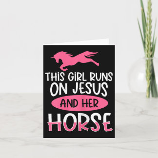 Horse Riding Jesus Horseback Equstrian Card