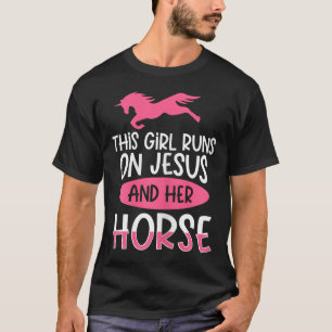 Horse Riding Jesus Horseback Equstrian T-Shirt