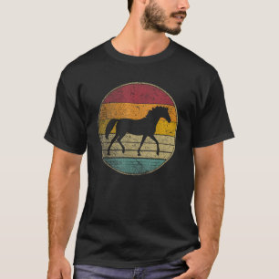 Horse Riding Love Equestrian Girl Vintage T-Shirt