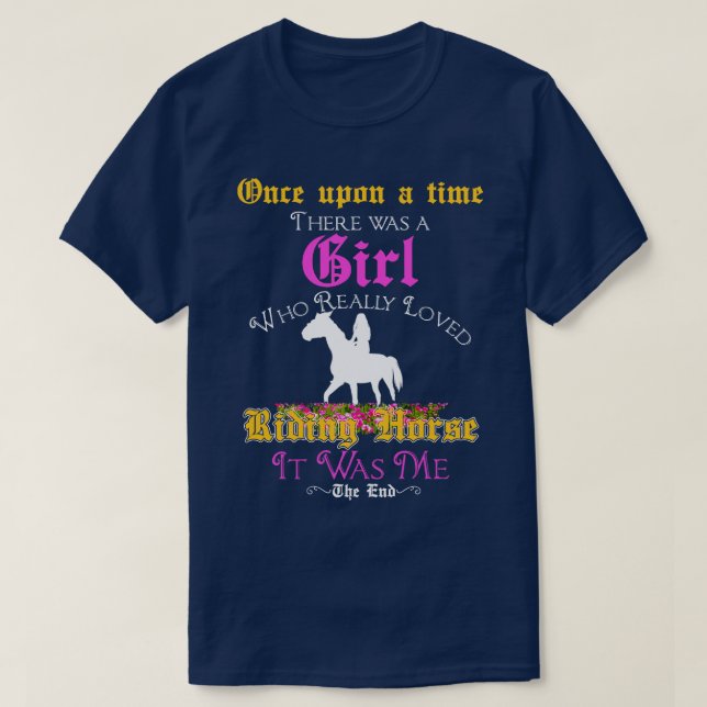 Horse Riding Love Story T-Shirt (Design Front)