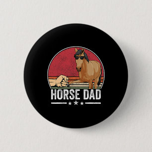 Horse Riding Owner Outfit Equestrian Horse Lover F 6 Cm Round Badge