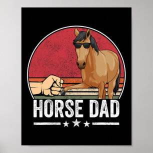 Horse Riding Owner Outfit Equestrian Horse Lover F Poster