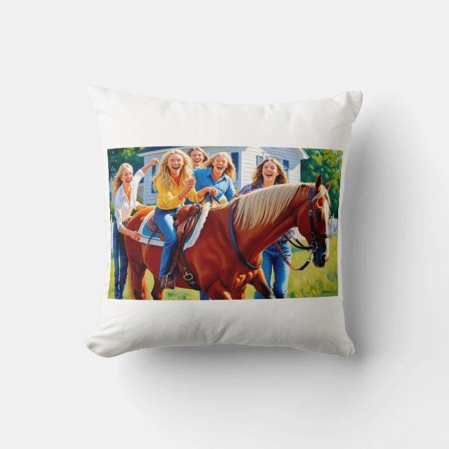 Horse riding pillow (Front)