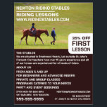 Horse Riding Portrait, Riding Instructor, Academy Flyer<br><div class="desc">Horse Riding Portrait,  Riding Instructor,  Academy Advertising Flyers By The Business Card Store.</div>