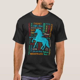 Horse Riding Terms Rider Jockey Rancher Horseman E T-Shirt
