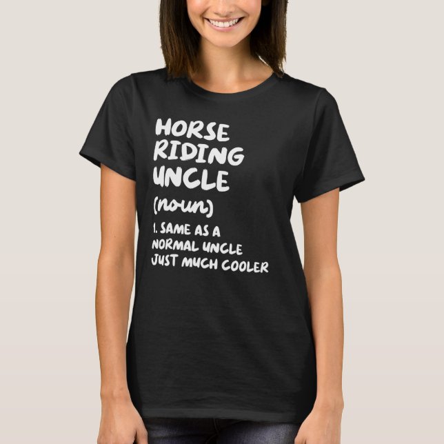 Horse Riding Uncle Definition   Sports T-Shirt (Front)