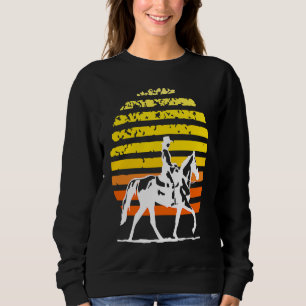 Horse riding vintage cowgirl Equestrian horseback  Sweatshirt