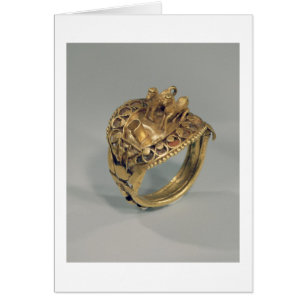 Horse ring (gold and cornelian)