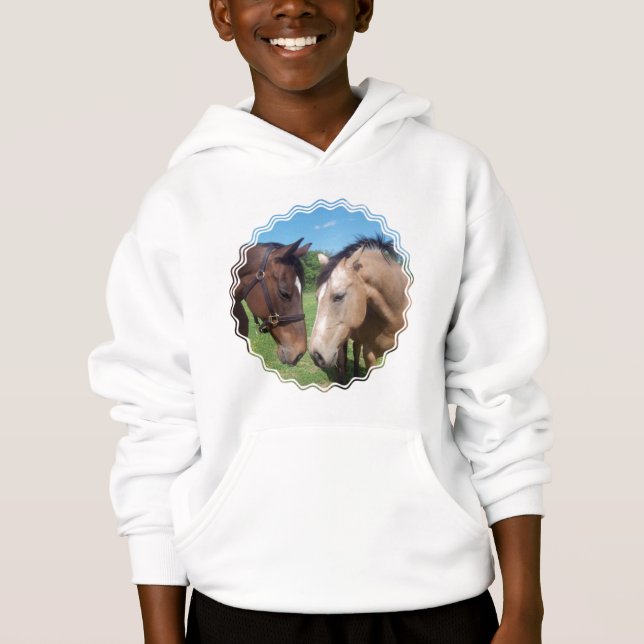 Horse Romance Kid's Sweatshirt (Front)