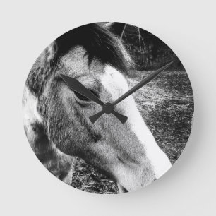 Horse Round Clock