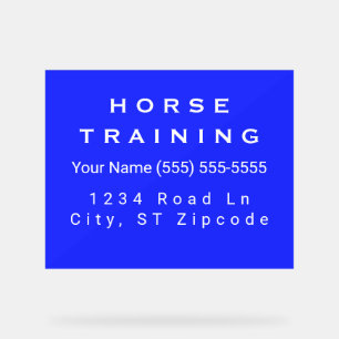 Horse Royal Professional Business Card Acrylic Sign