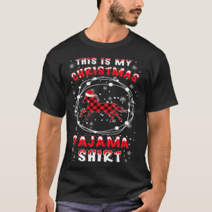 Horse Santa Hat Christmas Pyjama Saying Ide T-Shirt